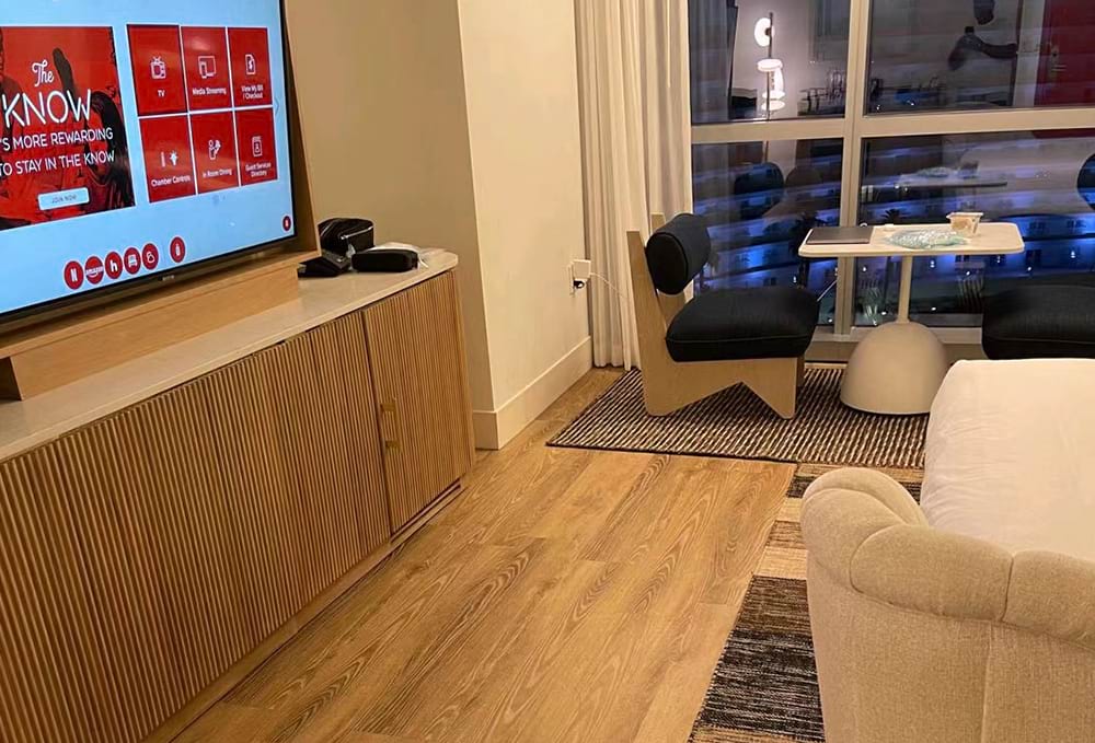 SPC flooring is widely utilized in hotels