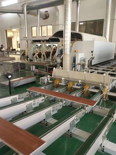 Image showing the manufacturing process of Laminate Flooring.