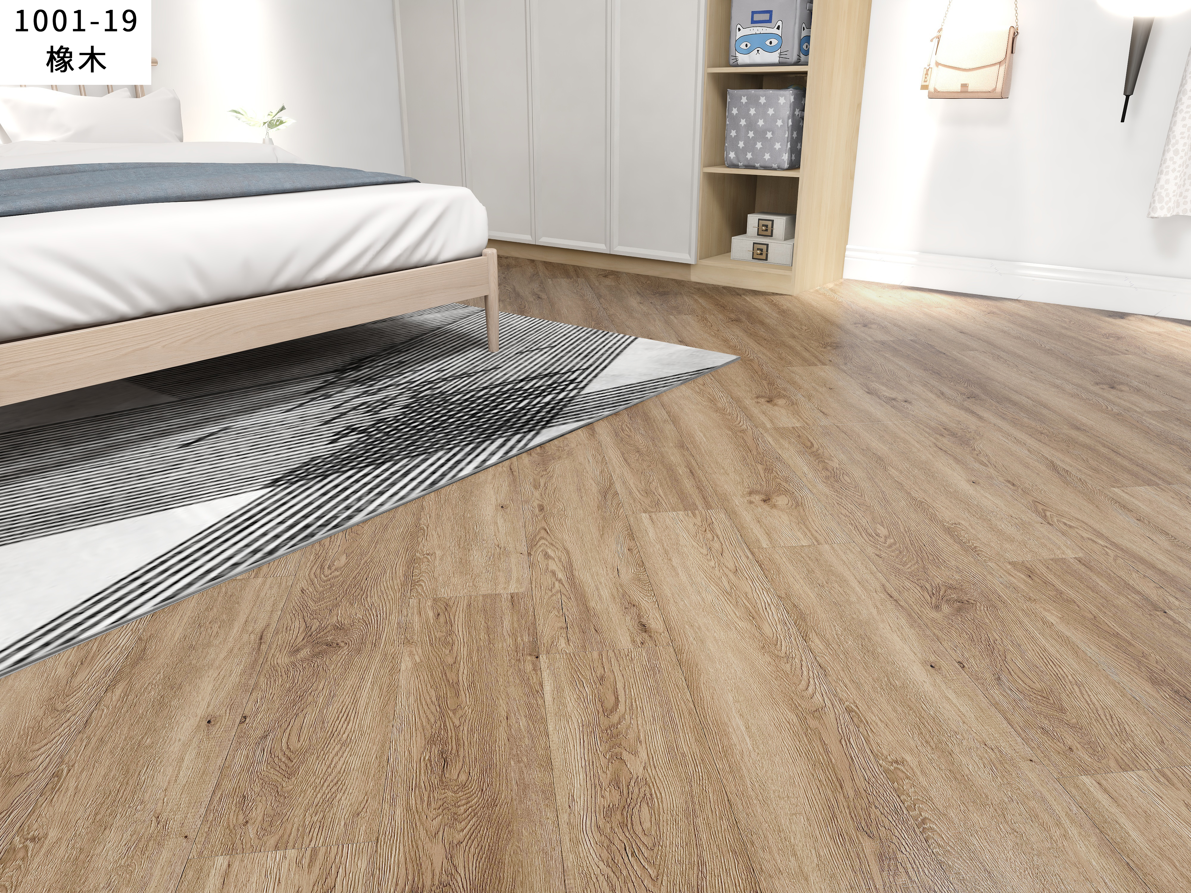 Luxury Vinyl Tiles LVT Flooring 4mm with Loose Lay System for Home Decoration